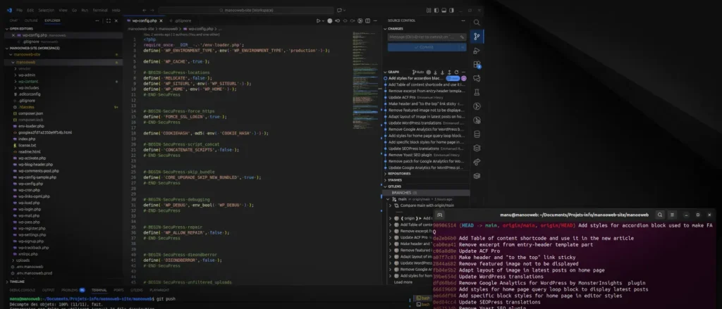 Maintenir WordPress avec Git